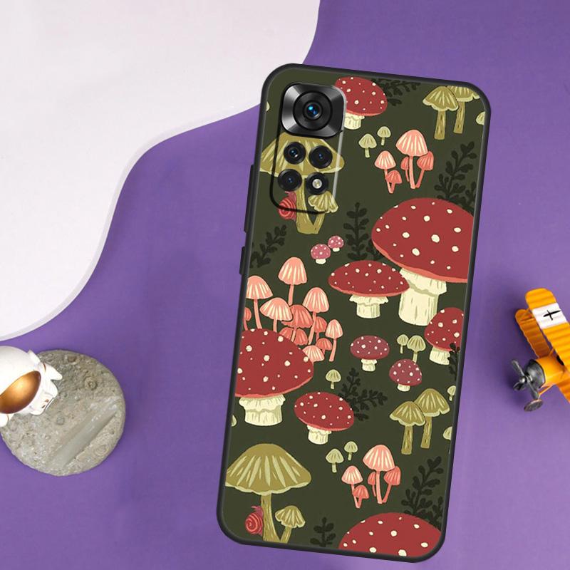 Hippie Mushroom Frog shrooms Case For Xiaomi Redmi Note 13 Pro 14 12 9 10 11 Pro 10S 11S 12S Redmi 10C 13C 14C 12C Cover