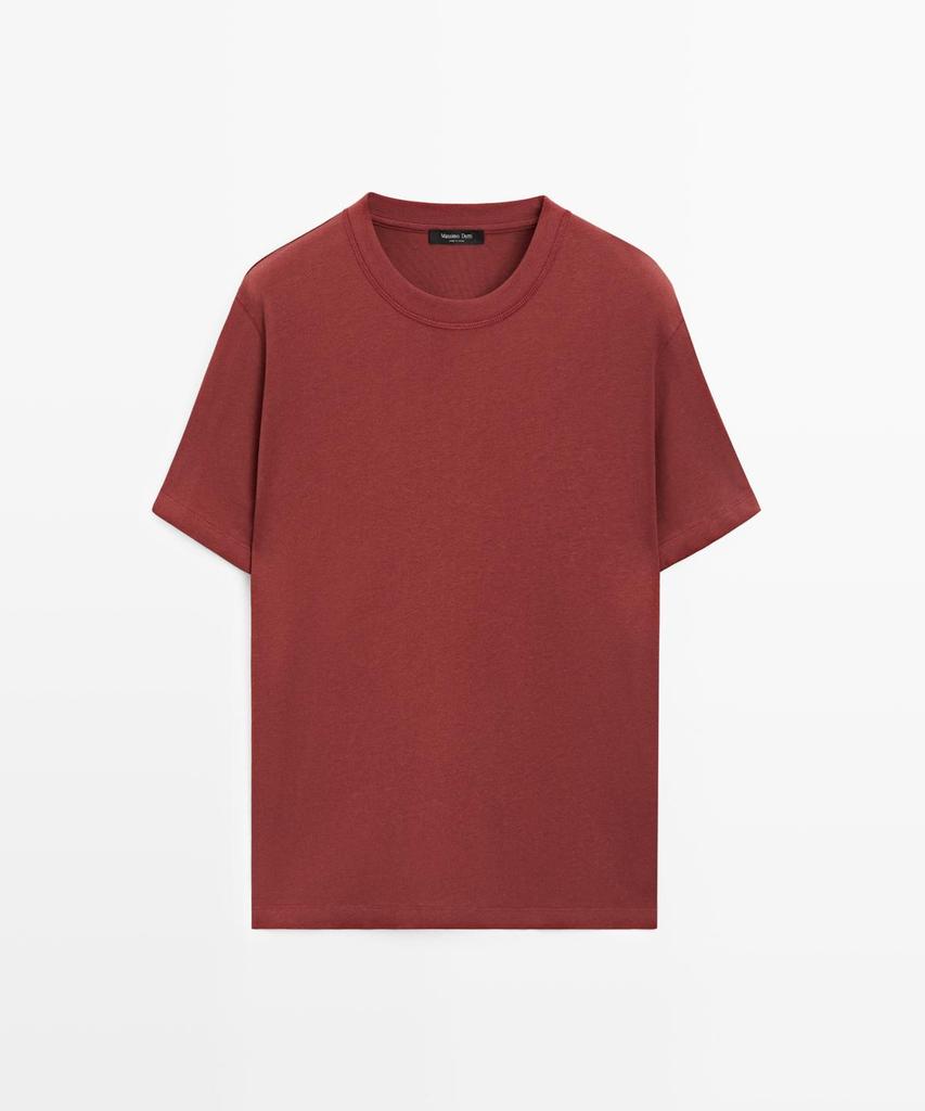Masimodutti Short Sleeve Cotton Blend T-Shirt