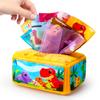 Bezpečné pro děti Odolné Vysoce kvalitní Krabička na trhací ubrousky Puzzle pro kojence Vzdělávání od útlého věku Styl Montessori Látkové hračky pro děti