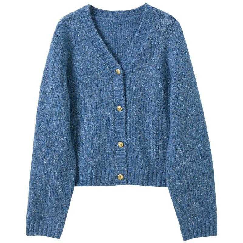 Sancai Women s V-Neck Knit Cardigan XL