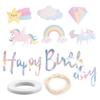 Unicorn Colorful Birthday Pull Banner