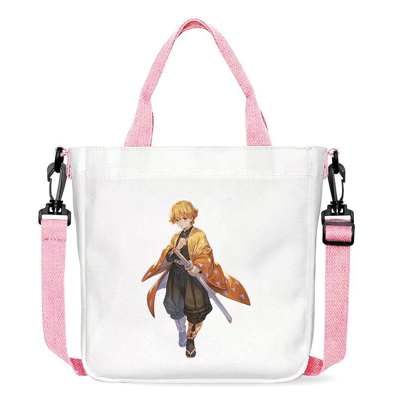Japan Cartoon Comics Zenitsu Agatsuma Bedruckte Canvas Tasche Umhängetasche Tragetasche 7551