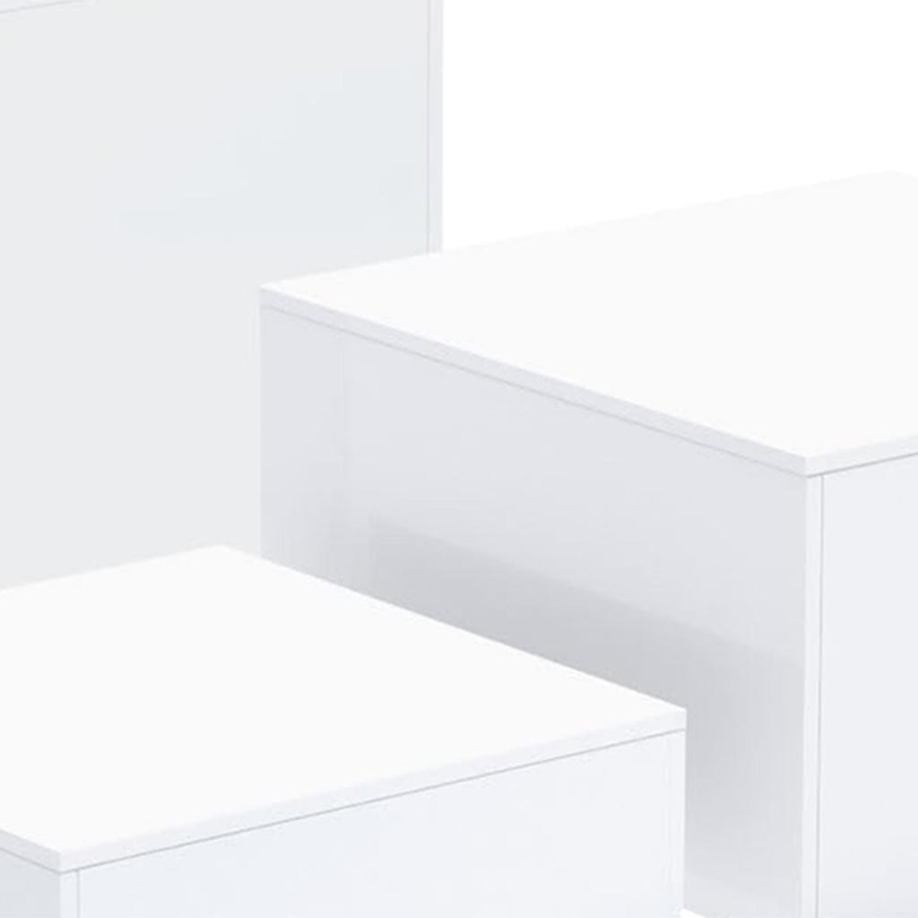 3x Buffet Risers Multipurpose with Hollow Bottom Acrylic Cube Display Nesting