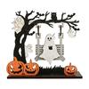 Holiday Party Table Centerpieces Funny Halloween Desktop Swing Decor, Spooky Home Decor for Living Room Decorations Tabletop, Gothic Fall Themed