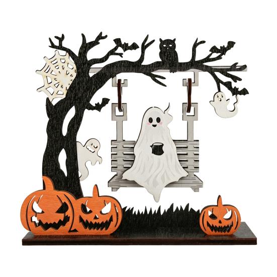 Holiday Party Table Centerpieces Funny Halloween Desktop Swing Decor, Spooky Home Decor for Living Room Decorations Tabletop, Gothic Fall Themed
