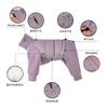 Warm Winter Dog Coat Small To Medium Breeds - 4-Legged Thick Cotton Jacket With Hoodie Style Leash Hole
