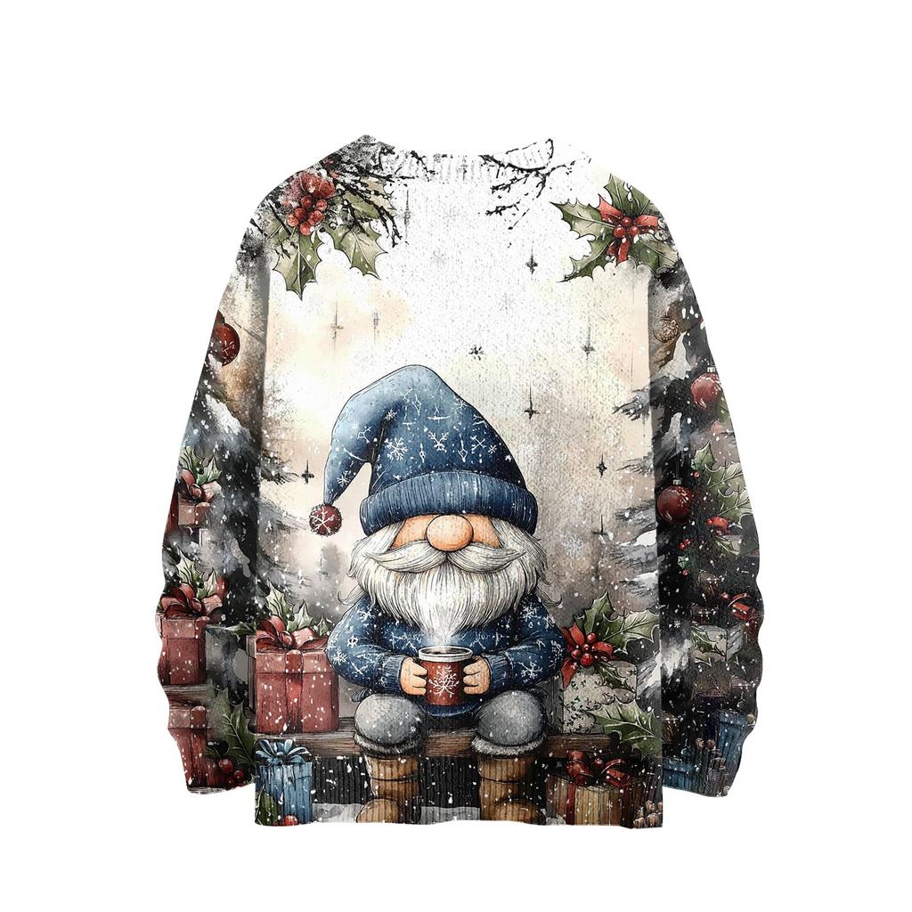 Christmas Sweatshirts For Women Knit Sweater Cute Shirt Fall Crewneck Pullover Tops