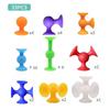 Pin Dou Silicone Suction Cup Baby Toy Car - Sticky Fun Ride for Soothing Babies