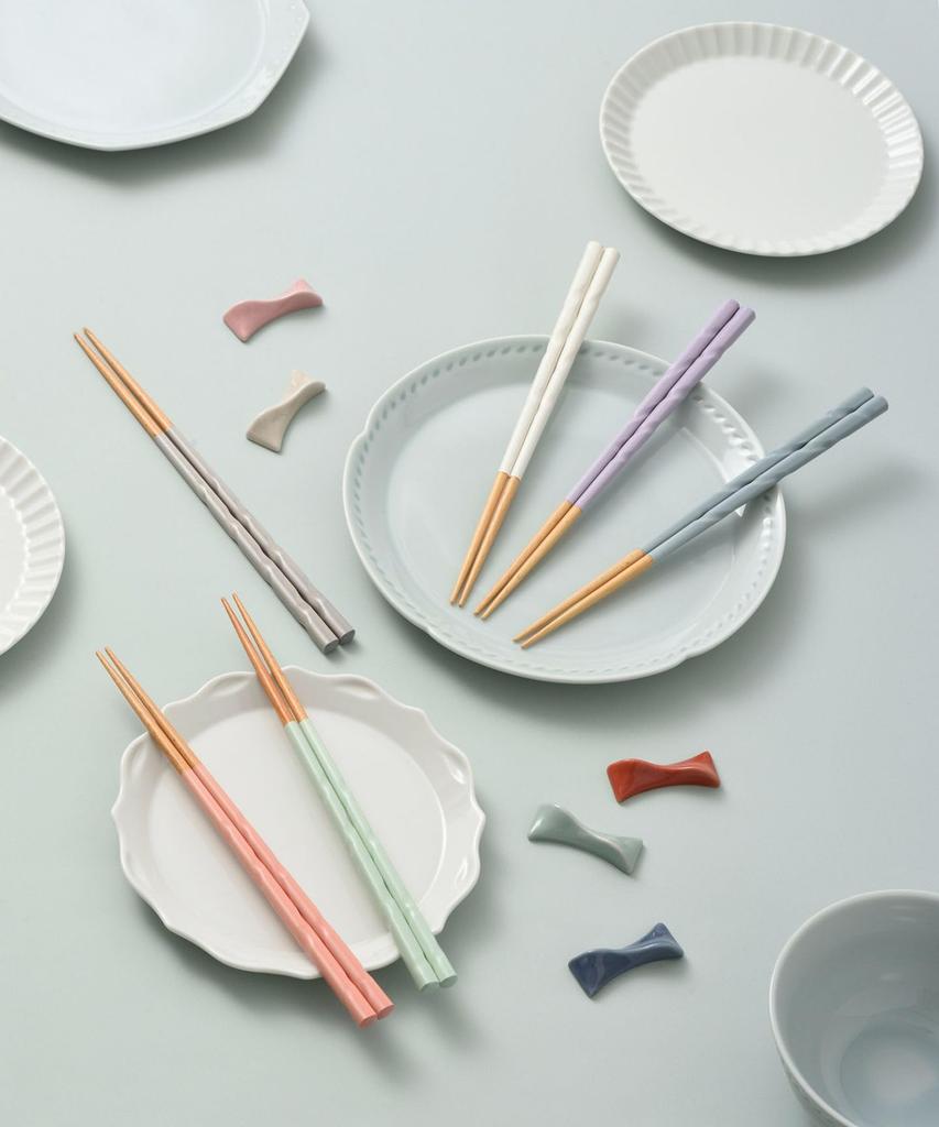 BRUNO Colored Spiral Carved Chopsticks, Pink, No Size, 01834549