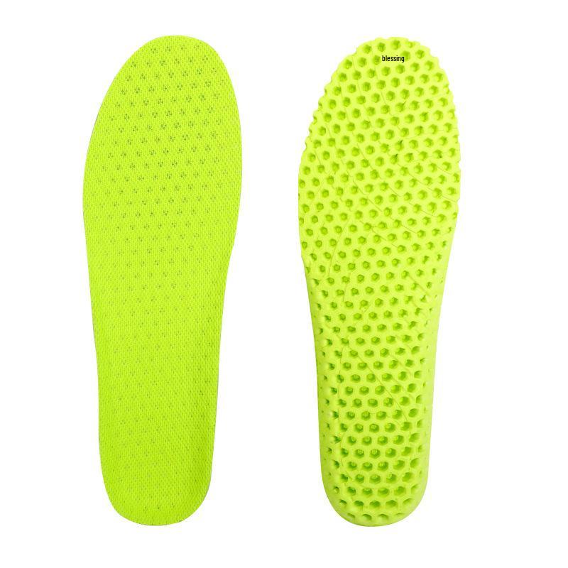 Unisex High-Elastic Breathable Sports Insoles: Sweat-Absorbing, Deodorizing, Thickened Shock Absorption for Military Training & Basketball