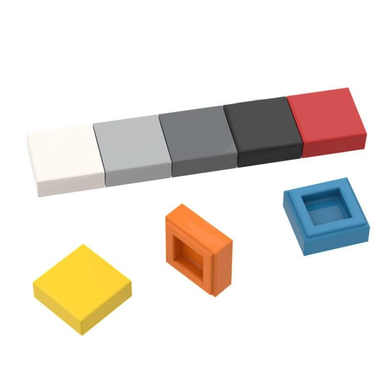 Yiran Toy Unisex 50G/333Pcs 3070 Smooth Tile 1X1 Constructing Blocks Loose Components Compatible Featuring Bricks Do-It