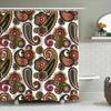 Colorful Floral Print Shower Curtain Waterproof Fabric Decorate Bathroom Walls With Modern Artistic Pattern Home Living Room Dec