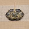 1Pcs For Home Room Decoration Flower Shaped Metal Incense Burner Craft Ornament For Spa Yoga Meditation Accessories