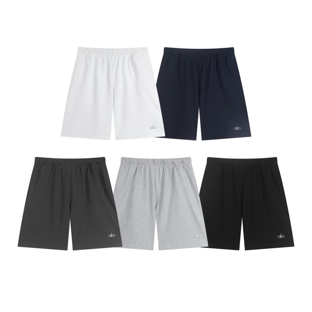 NH01 Herren Sportshorts, Elastischer Bund, Lässige Fitnessshorts, Schwarze Baumwolle Trainings- & Streetwear-Hose