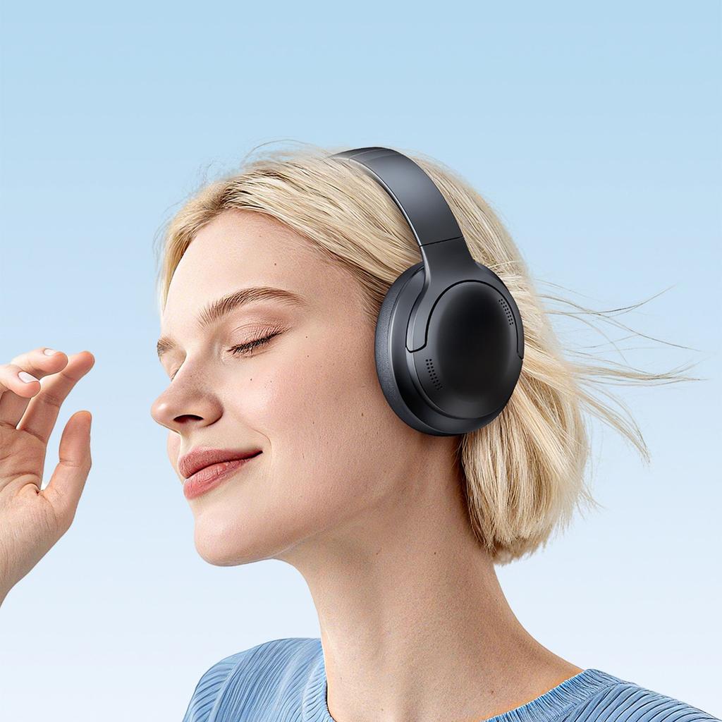 Słuchawki Bezprzewodowe Nauszne Mocny Bas Bass BH1 Bluetooth - Czarne