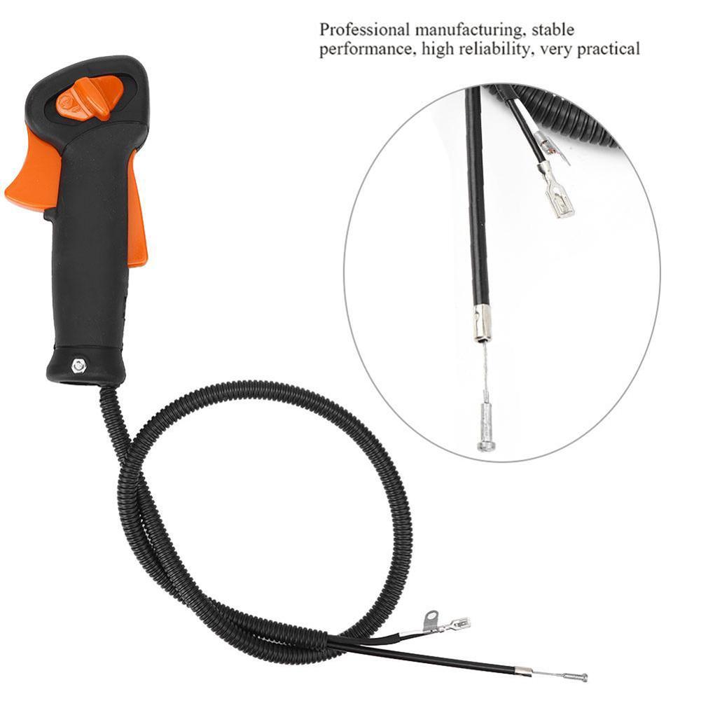 Throttle Control Handle Replacement for FS120 F 00 F 50 Lawn Mower Part OEM Compatible Plastic Handle with 1 Meter Line