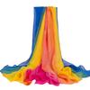 Extra Large Chiffon Printed Scarf White Shawl Dual-purpose Women's Korean Version Autumn and Winter Long Scarf Beach Towel for Women