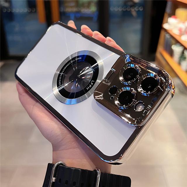 

Роскошный чехол-бампер с магнитным держателем Magsafe для iPhone 15 14 13 12, цветная подставка для объектива, защитная крышка на 14 For iPhone 15