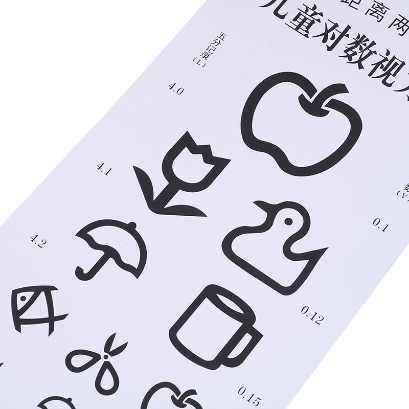 Wallmounted Waterproof Eye Chart Testing Cahrt Visual Testing Chart For Hospital