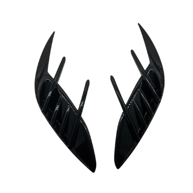 Rear Bumper Side Ventilation Grille For KIA Stinger 2017-2025 Carbon Fiber Look Gloss Black Automobile Styling Accessories