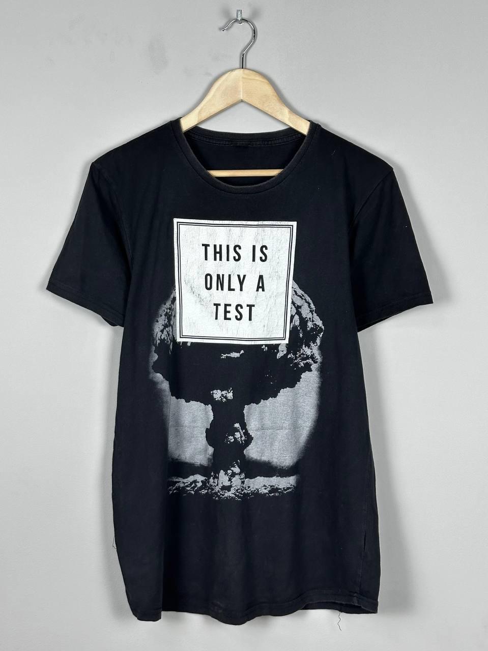 Vintage Nuclear Bomb Only A Test Printed T Shirt Size M Unisex T-Shirt S