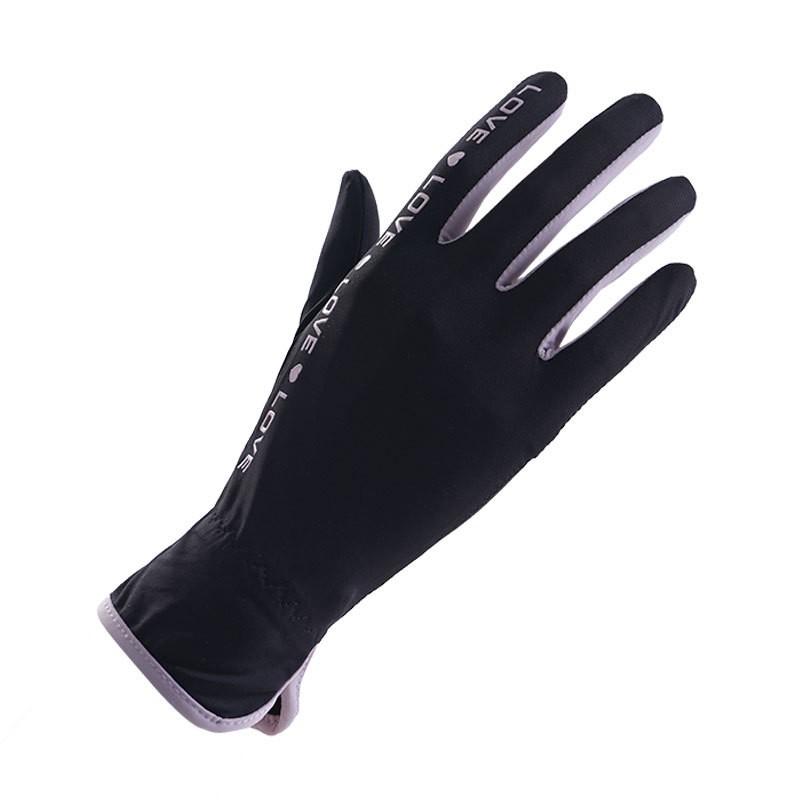 Womens UV Protection Driving Gloves Breathable Ice Silk Fingerless Outdoor Cycling Sunscreen