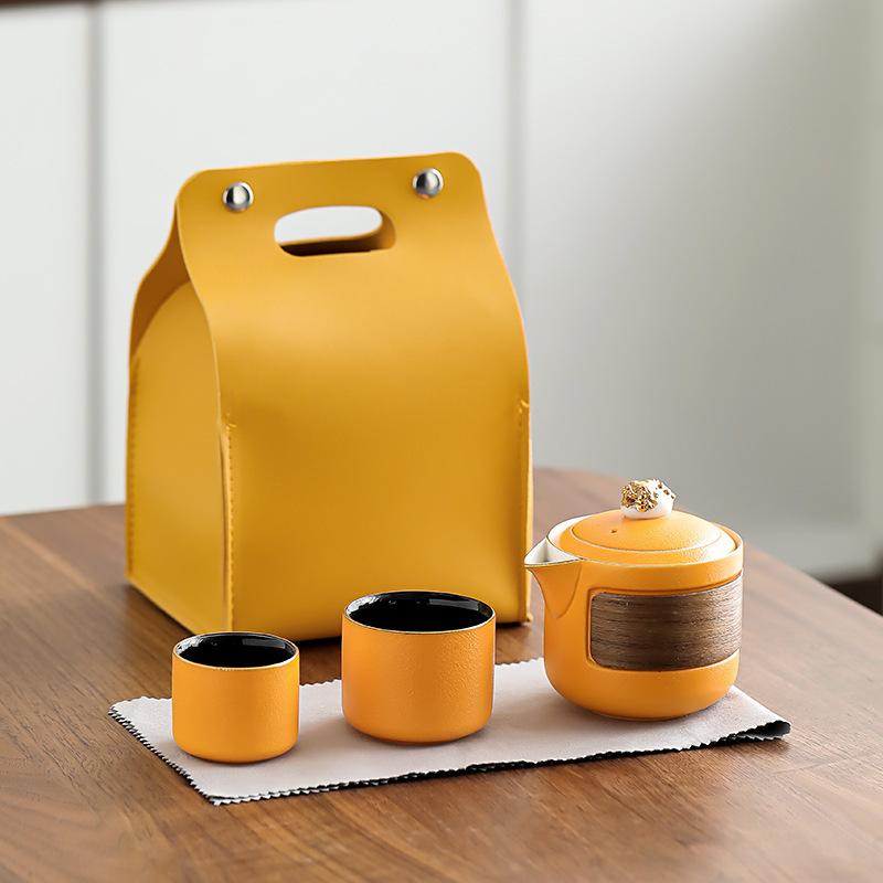 Golden Lion Xianrui, Portable Express Cup, One Pot And Two Cups Of Travel Tea Set, Hotel Enterprise Business Cup Souvenir Customization