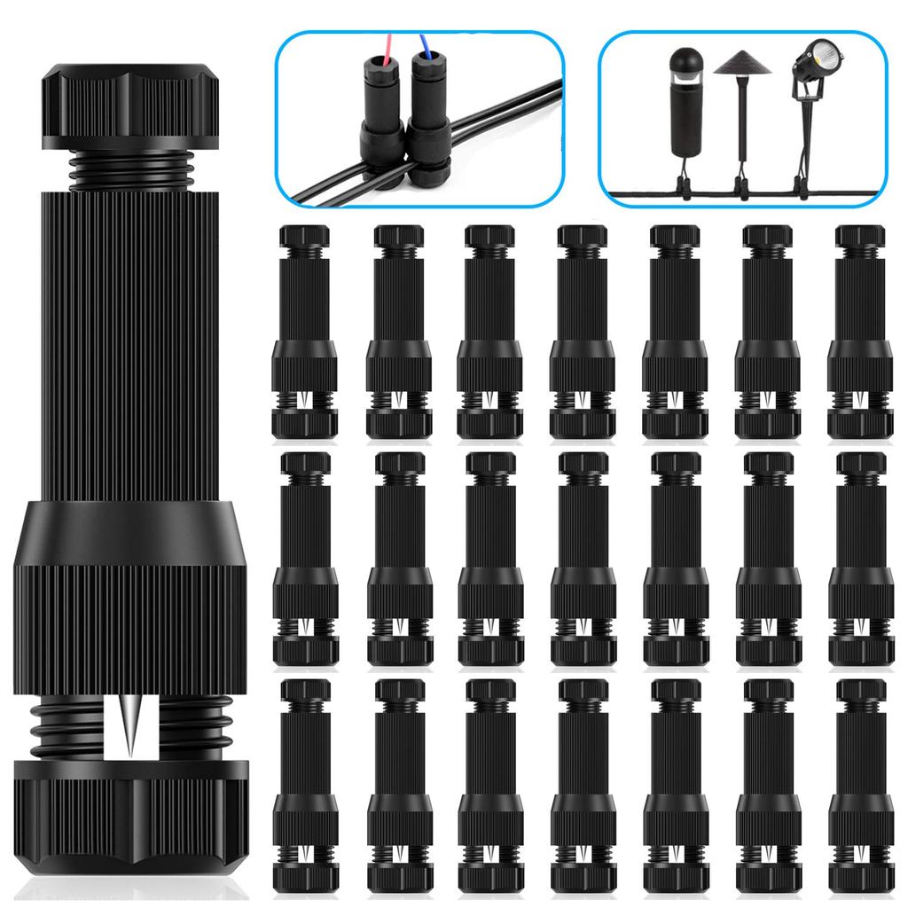 5/10/15pcs Low Voltage Wire Connectors, Fastlock Wire Connector for Landscape Lighting 12/14/16/18 Gauge Cable Piercing Replacem