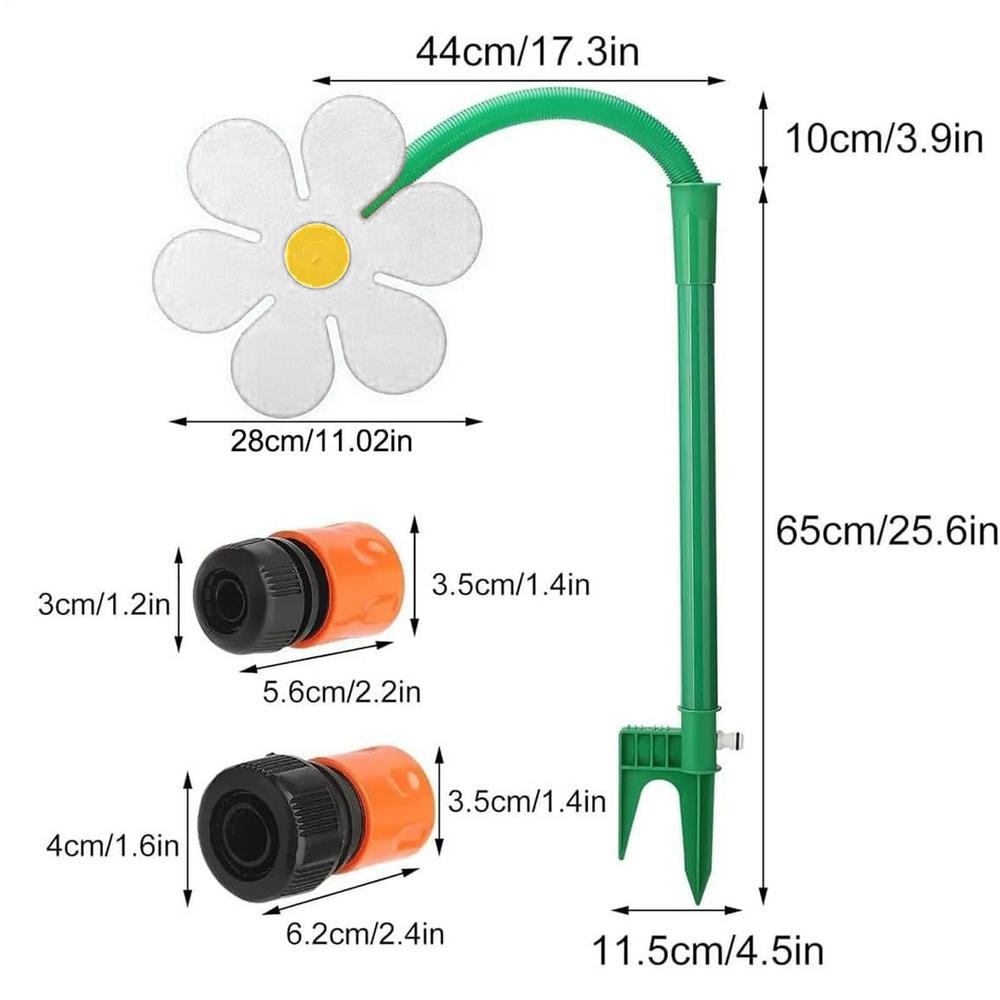 Outdoor Lawn Irrigation Sprinkler Funny Flower Dancing Garden Sprinkler Water Toy 360 Degree Rotating Water Irrigation System