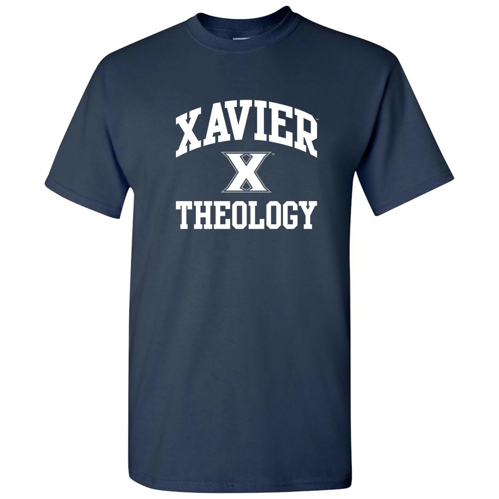 Xavier Musketeers Arch Logo Theology T-Shirt - Navy M