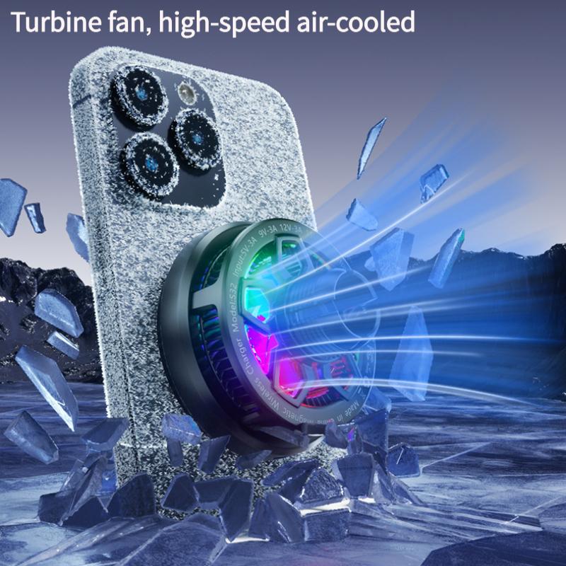 Caricabatterie per auto magnetico Qi2.2 da 25W Raffreddamento a semiconduttore Supporto per auto wireless Supporto per bocchetta d'aria per iPhone Samsung Android Veloce e Fresco