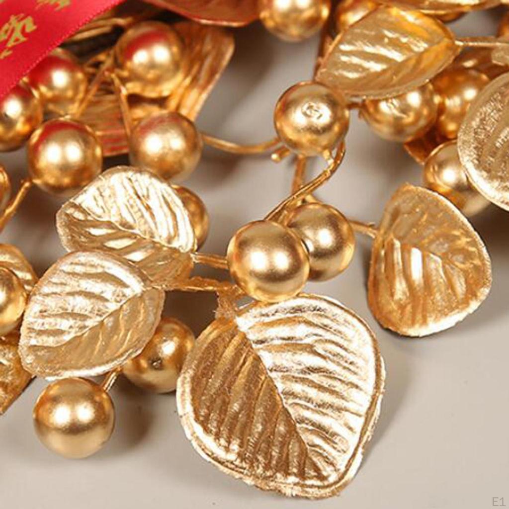 Chinese Year Decoration Oriental Handcraft Metal Wreath Traditional Hanging Ornamental Pendant