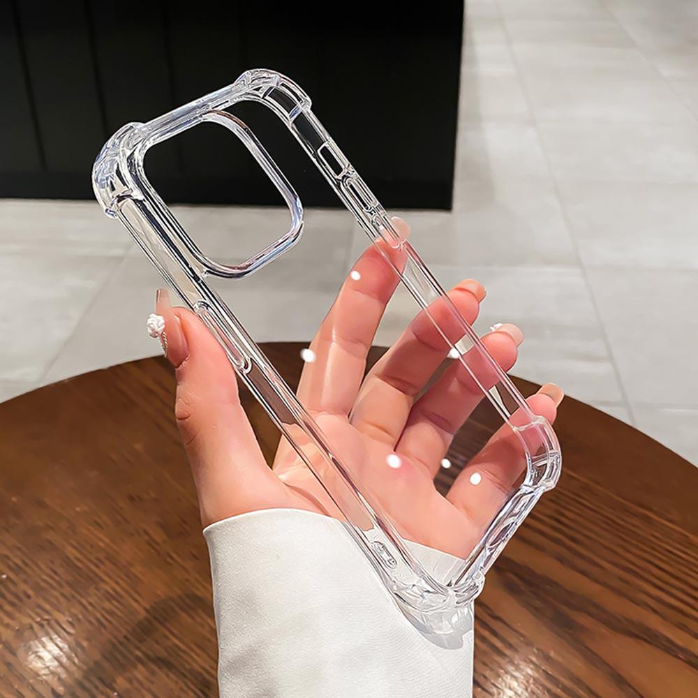 

iPhone 16 Airbag Anti-Fall Transparent Silicone Case for 14/15 Pro Max iPhone XR
