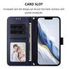For iPhone 17 Leather Case Wallet Stand Phone Cover with Wrist Strap