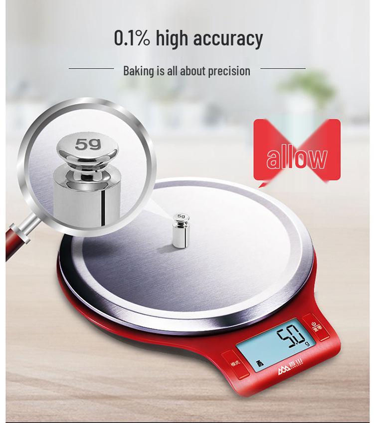 Xiangshan 5KG Kitchen Electronic Scale with 0.1g Precision for Baking and Household Use