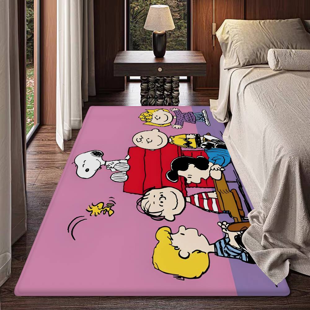 Kawaii S-Snoopy Kitchen Mat Kids Room Bedroom Decoration Balcony Anti-Slip Doormat Living Room Alfombra