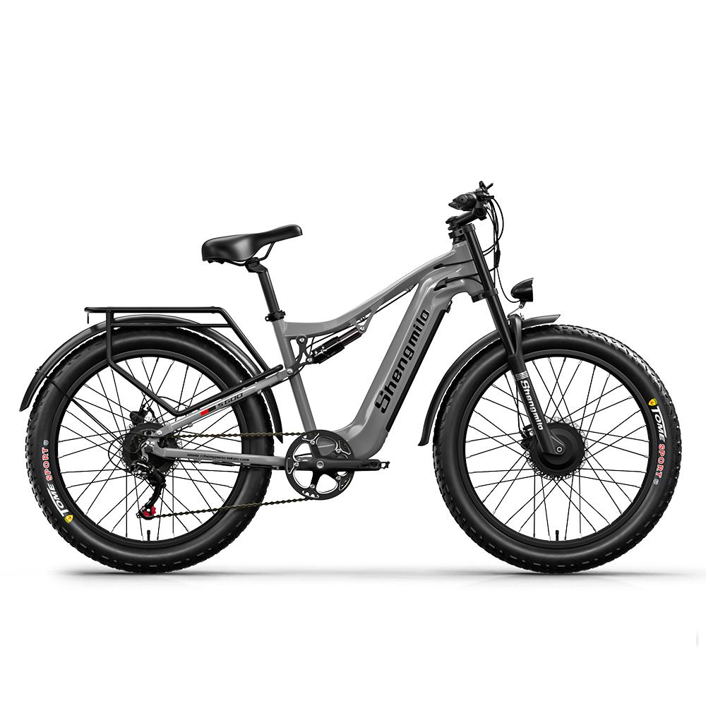 Shengmilo S600 Electric Bicycle 2000W Dual Motor 48V17.5AH Electric Bike 26 Inch Fat Tires E-Bike For Adult Mountain Ebike