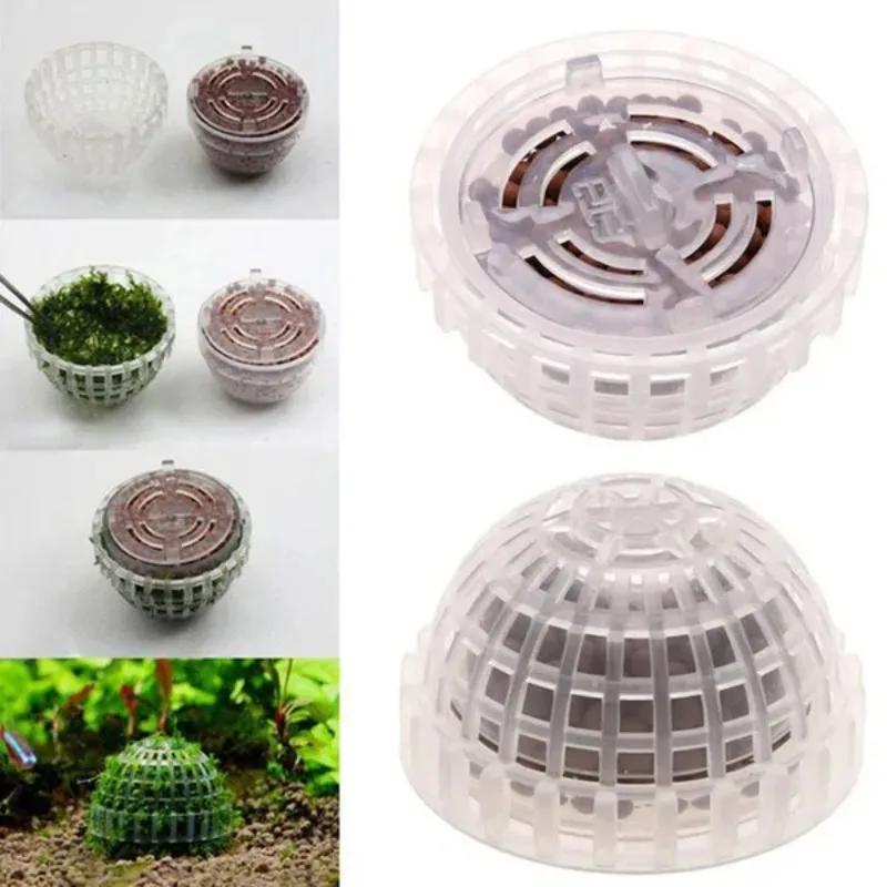 Transparent Moss Ball Filter Aquarium Fish Tank Supplies Nature Plant Bottom Filtration Ball