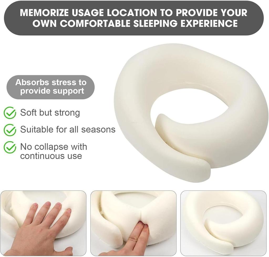 Airplane Travel Neck Pillow Cervical Vertebra Travel Portable Noon Break Aircraft U Type Of Pillow with Storage Bag Trip Supply