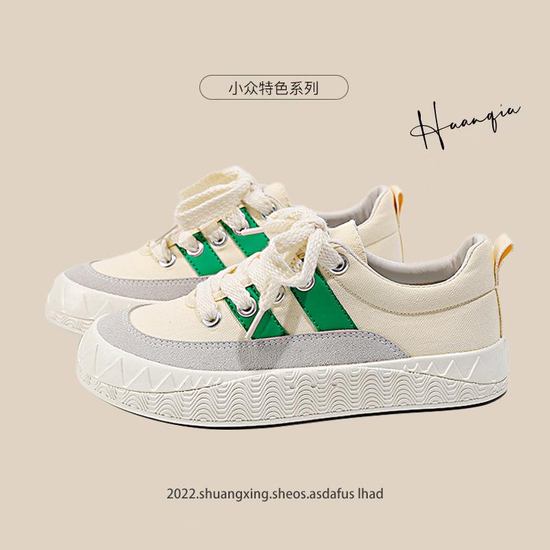 

Black canvas shoes women s niche design shoes spring new trendy versatile student board shoes white shoes 35 білий