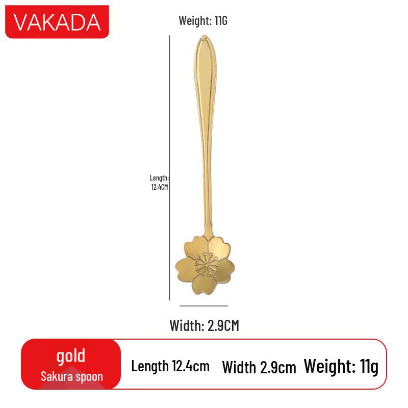 VAKADA Cherry Blossom Dessert Spoon