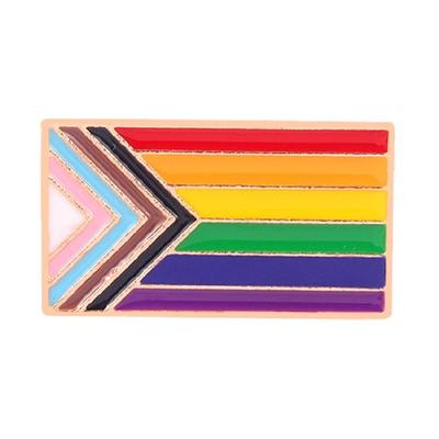 Insigne de Drapeau Égalité Gay Lesbienne Bisexuelle Transgenre Soutien Broche Arc-en-ciel
