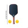 Carbon Fiber Pickleballs Paddle Set with Two Balls for Balance Rotation Without Bag
