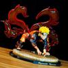 Naruto Czterooogoniasty Naruto Uzumaki Model Tatuażu Dekoracja Biurkowa Kolekcja GK Ręcznie Robiony Model Figurka Anime Model Zabawka Prezenty dla Dzieci