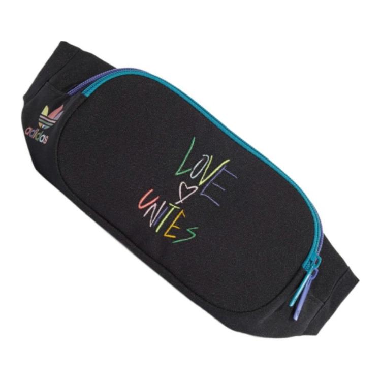 New Adidas Originals Polyester Sling Bag Crossbody Bag Fanny Pack Regular Unisex Black HL1710