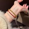Xiaohongshu Bestseller: Women's Red String Bracelet with Luxury Red Diamond Accents.