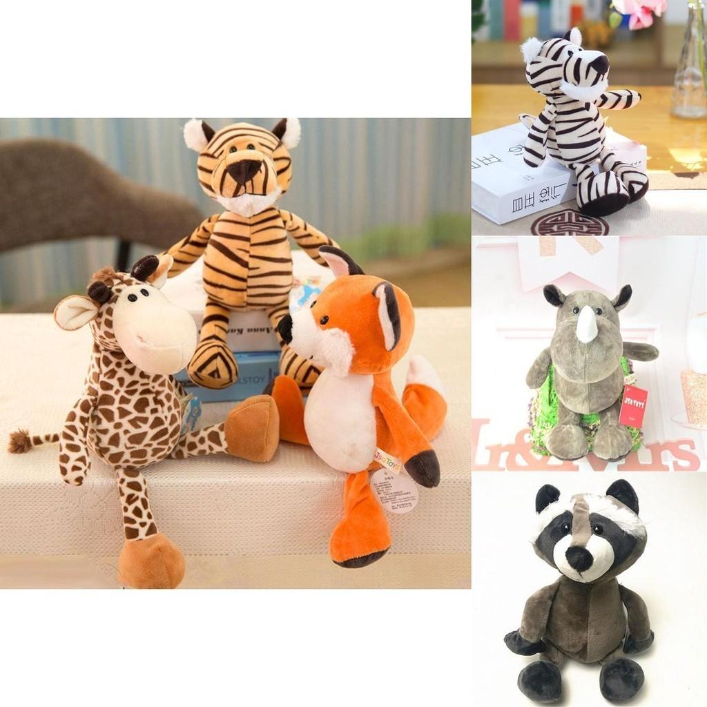 Jungle Animal Plush Toy Adorable Pp Cotton Stuffed Doll For Kids Babies
