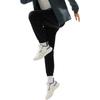 Li Ning Fitness Series Solid Color Comfortable Quick-Dry Knitted Sports Pants Men Bottoms Black AKLU147-1