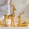 Durable Christmas Reindeer Ornament Resin Figurine DIY Holiday Tabletop Decorations For Festival Home Tabletop Decors