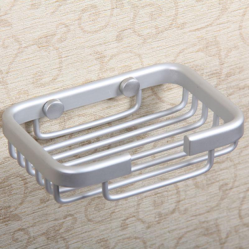 Sleek Aluminum Punch-Free Oval Soap Rack